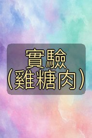 實驗(雞糖肉)封面