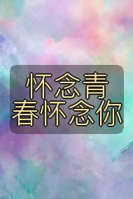 怀念青春怀念你封面