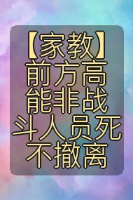 【家教】前方高能非战斗人员死不撤离封面
